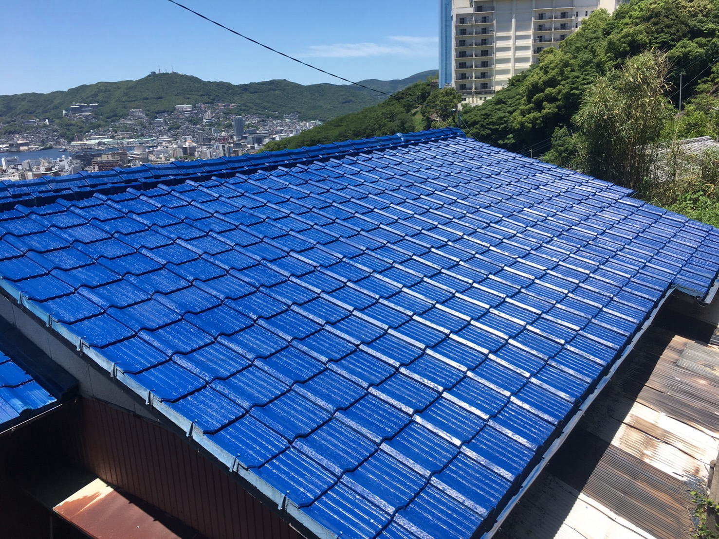 佐賀県佐賀市 窯業サイディングと金属屋根の塗装と板金工事【ラジカル】面積【外壁150㎡屋根91㎡】外壁4回塗り